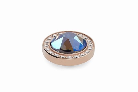 Qudo Rose Gold Topper Canino Deluxe 10.5mm - Light Sapphire Shimmer